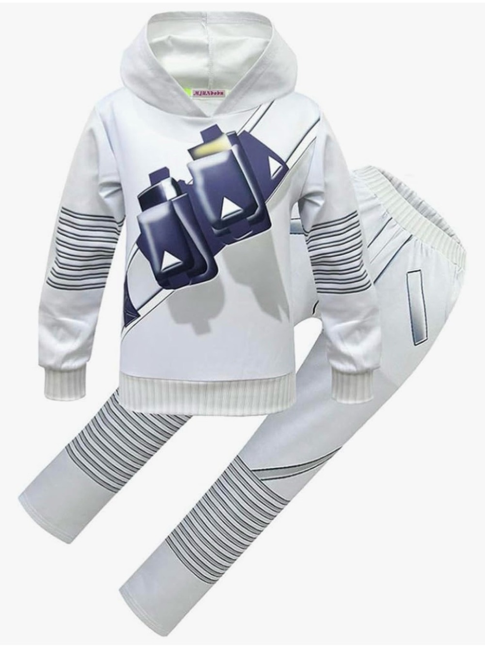 Kids Halloween DJ Cosply or Marshmallow Costume Sweatershirt Hoodie 10/12